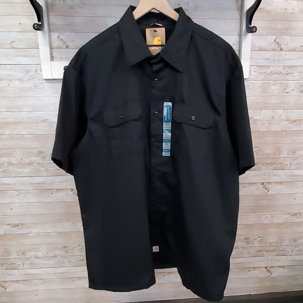 NWT Carhartt twill short sleeve work shirt